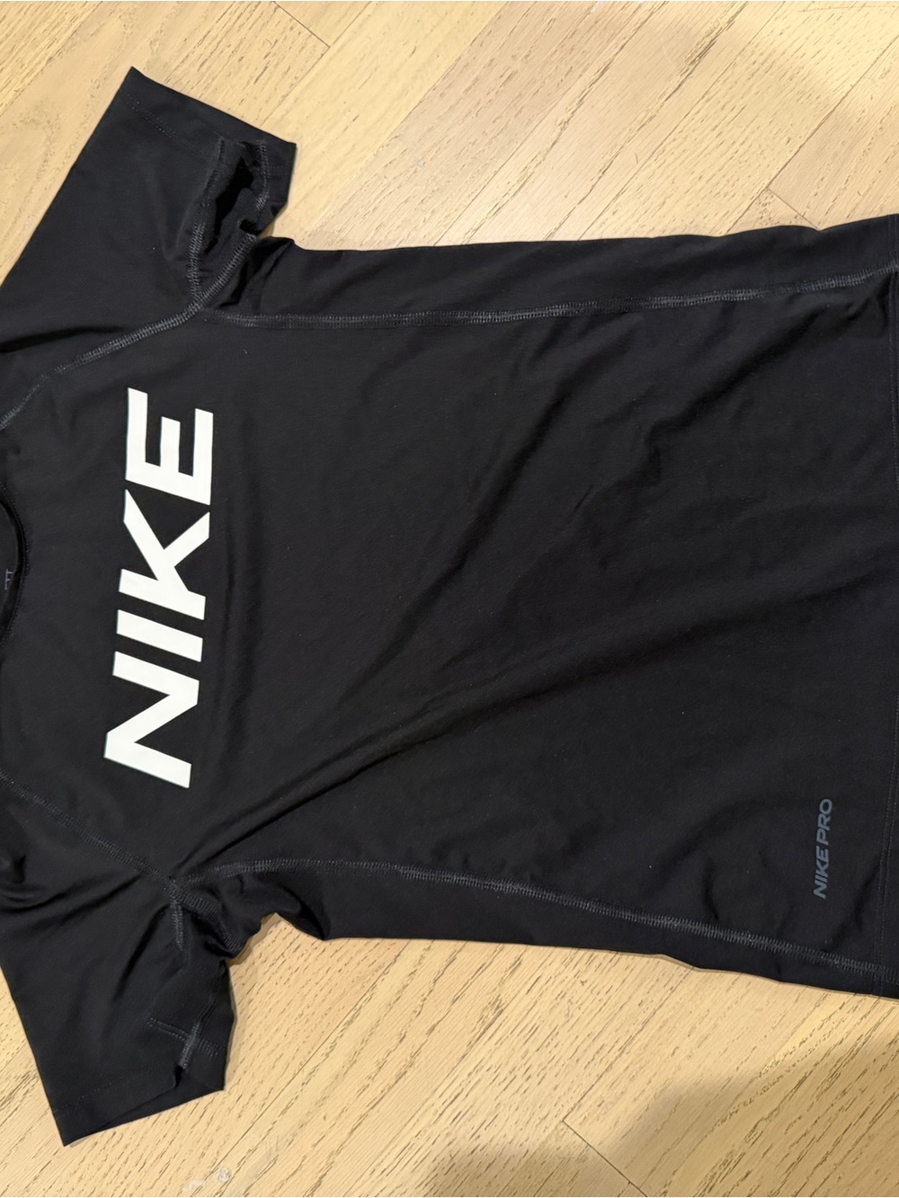 Nike kids Black Dri-FIT Short Sleeve Training Tee